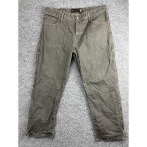 Smith & Rogue No44 Big Sky Pant Mens 38x30 Olive Green Made in USA Stretch Pants
